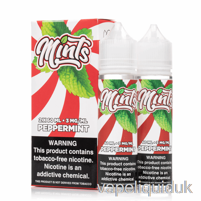 Peppermint - Mints Vape Co - 120mL 0mg Vape Liquid